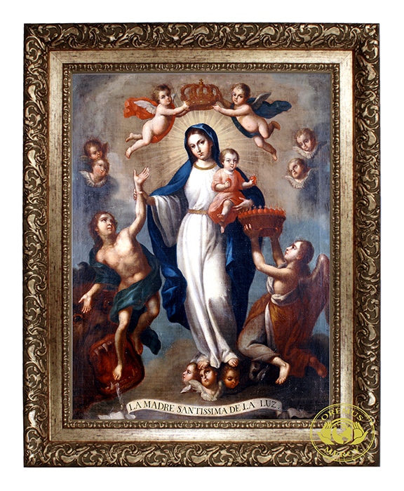 Our Lady of Light On Canvas (framed) - Heavenly Gifts USA