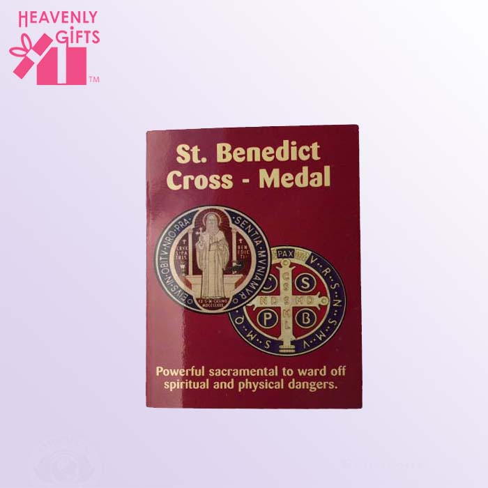 Prayer Card St Benedict Medal Symbols